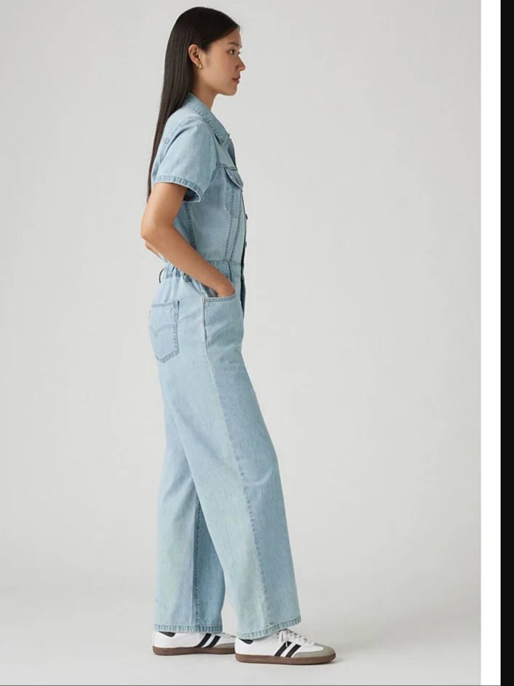 Levi's Women Forgotten Dream Type Iii Jumpsuit Size L NWT 89$+TAX - Picture 4 of 8